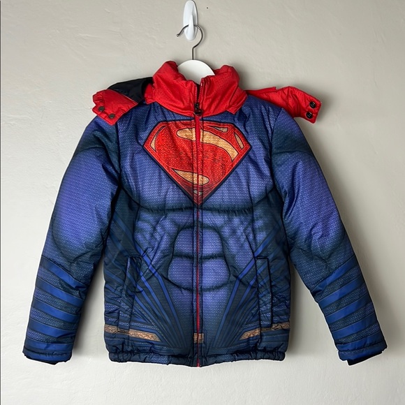 Kids Superman Puffer Jacket | Kids | Boys | Red/Blue | 8| Fun Wear - Picture 1 of 11